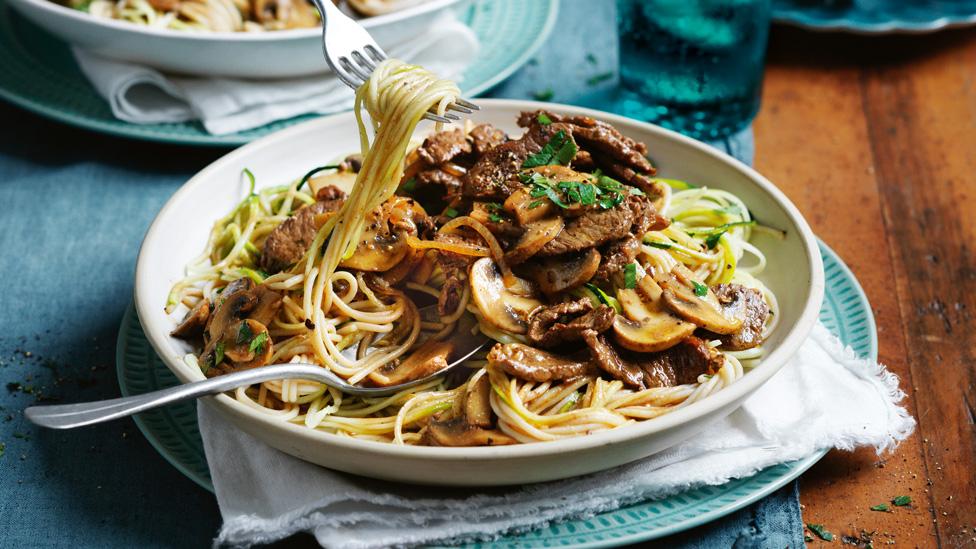 Light Beef Stroganoff