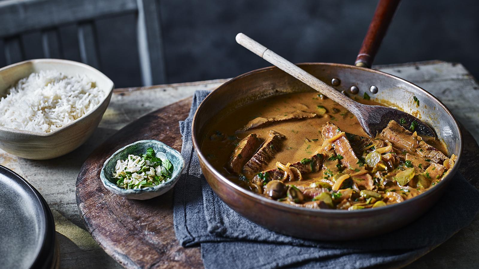 Light Beef Stroganoff