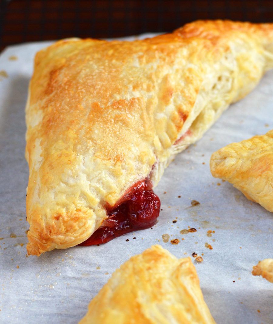 Light Cherry-Cheese Turnovers