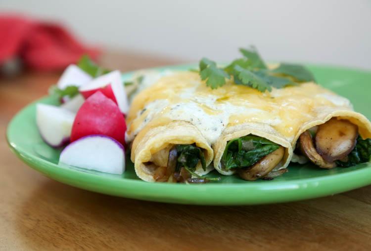 Light Spinach and Mushroom Enchiladas: Step into Culinary Bliss