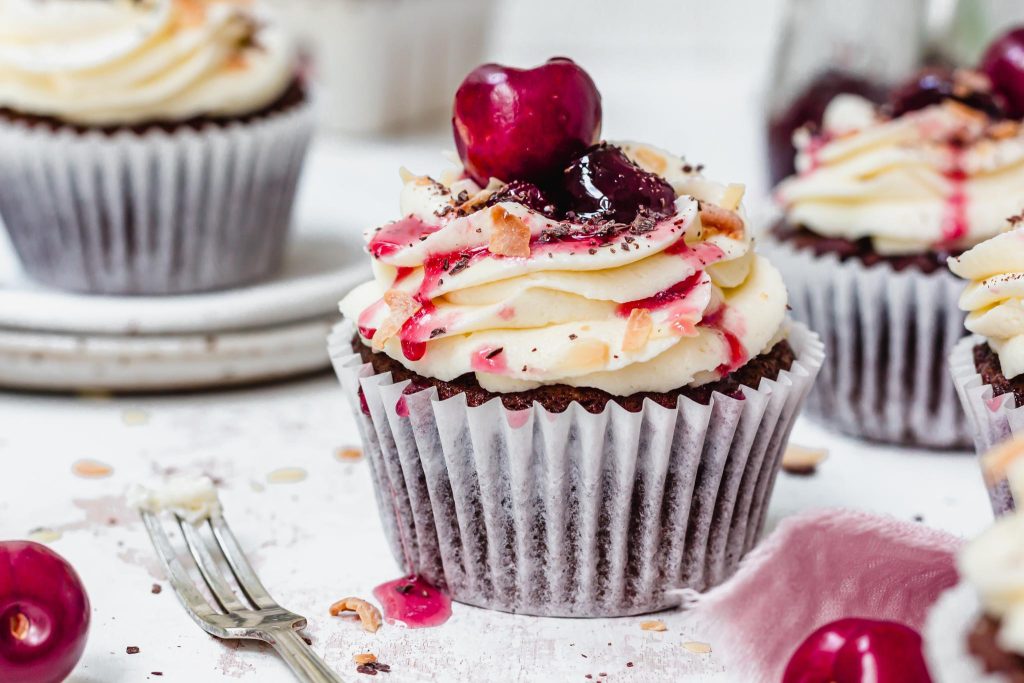 Low Calorie Chocolate Cherry Cupcake-Muffins: Healthier Indulgence