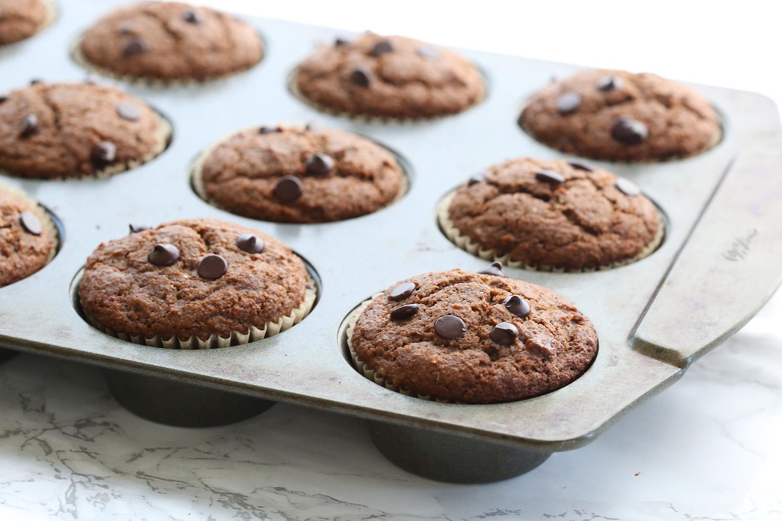 Mocha Chocolate Chip Muffins Recipe | Swerve
