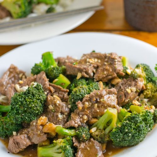 Seared Beef and Broccoli in Black Bean Sauce
