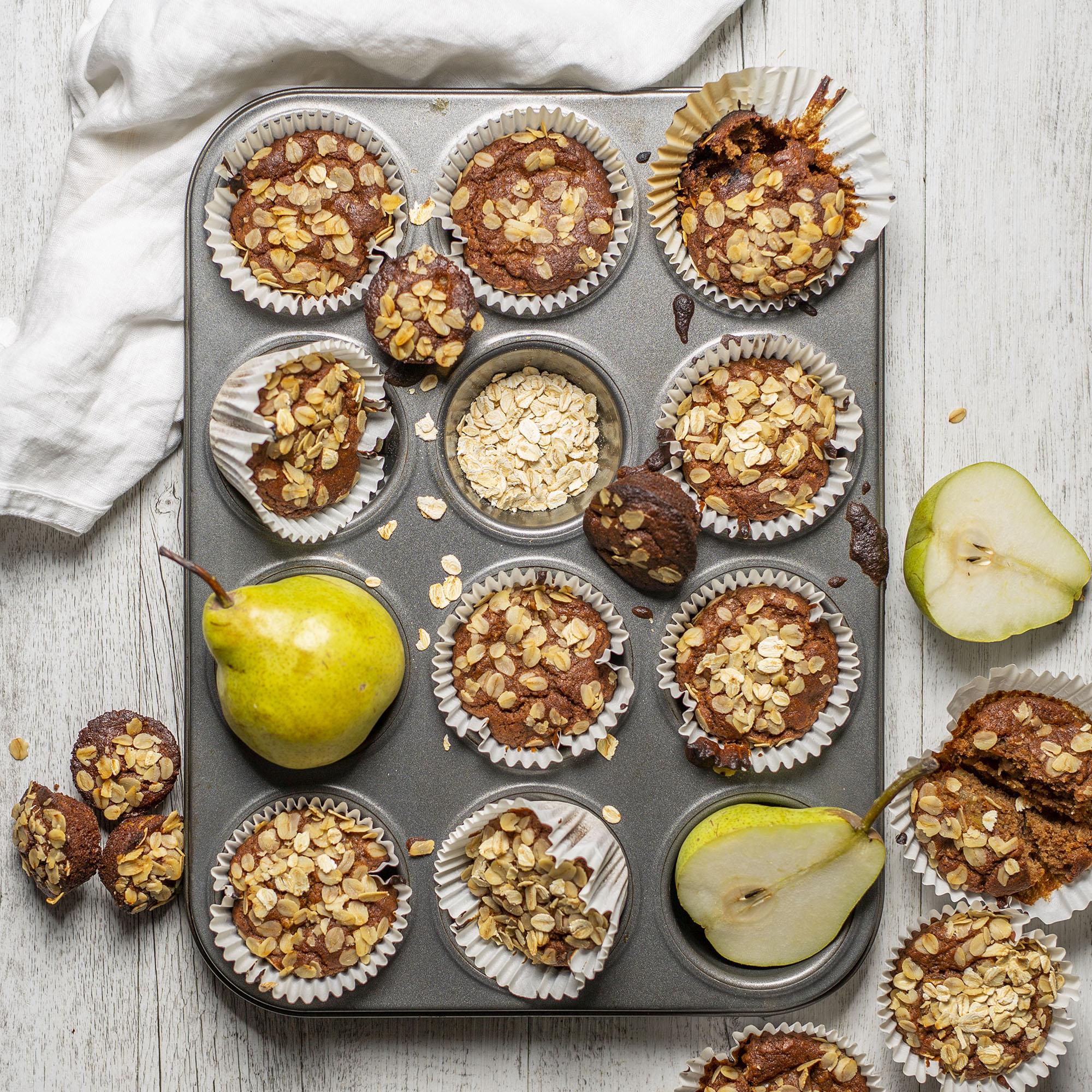 Spiced Pear Muffins