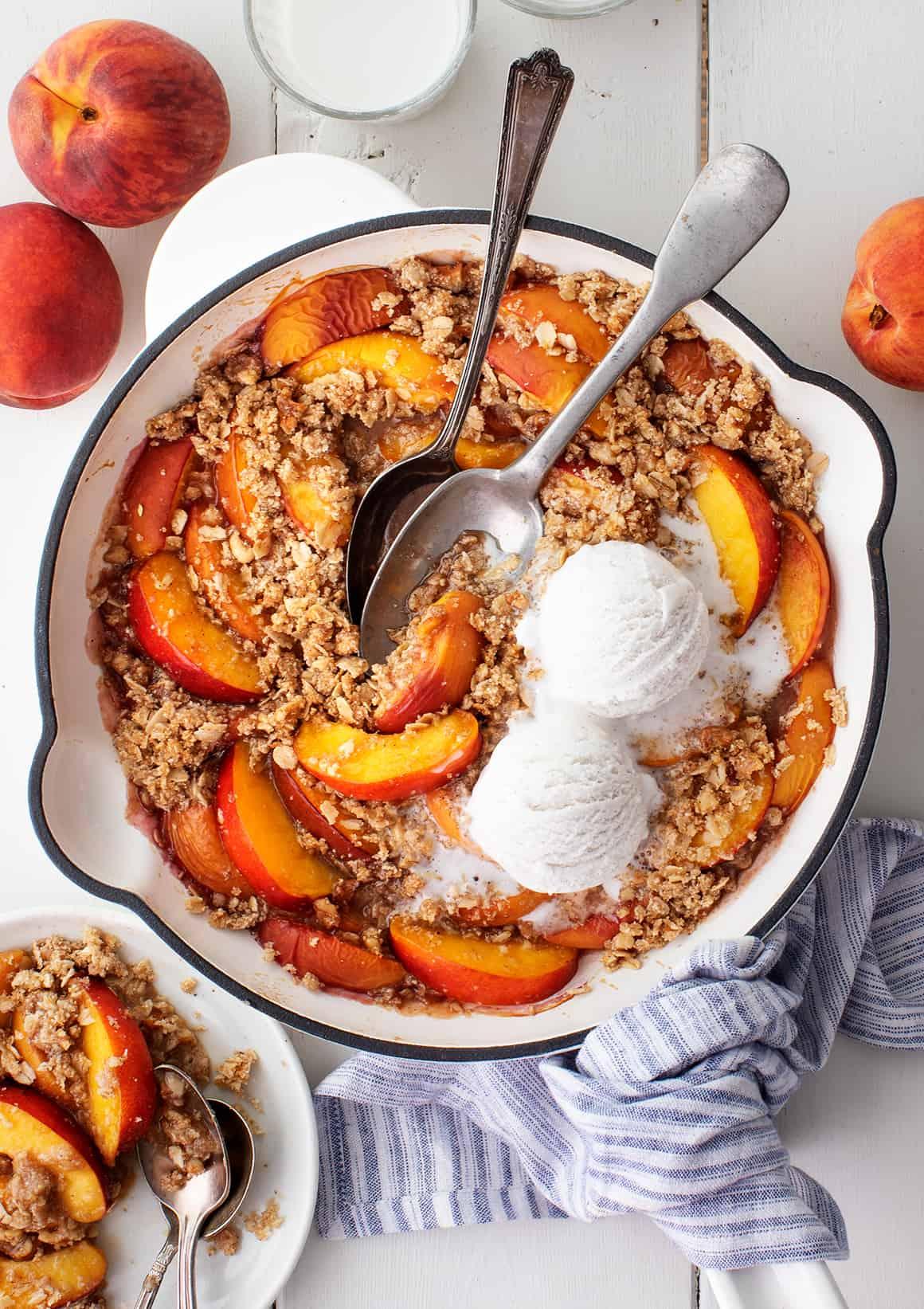 Easy Low-Fat Peach Crisp