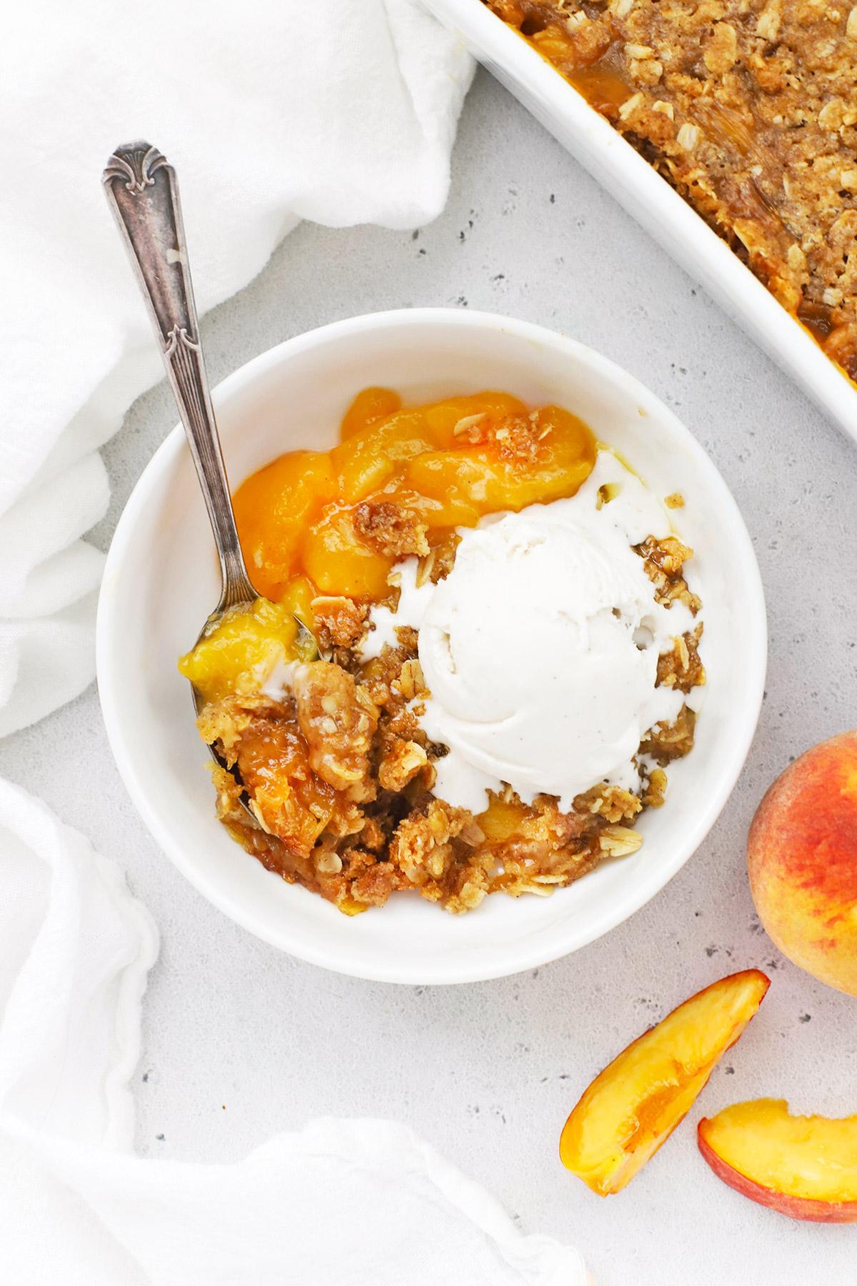 Easy Low-Fat Peach Crisp