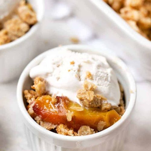 Easy Low-Fat Peach Crisp