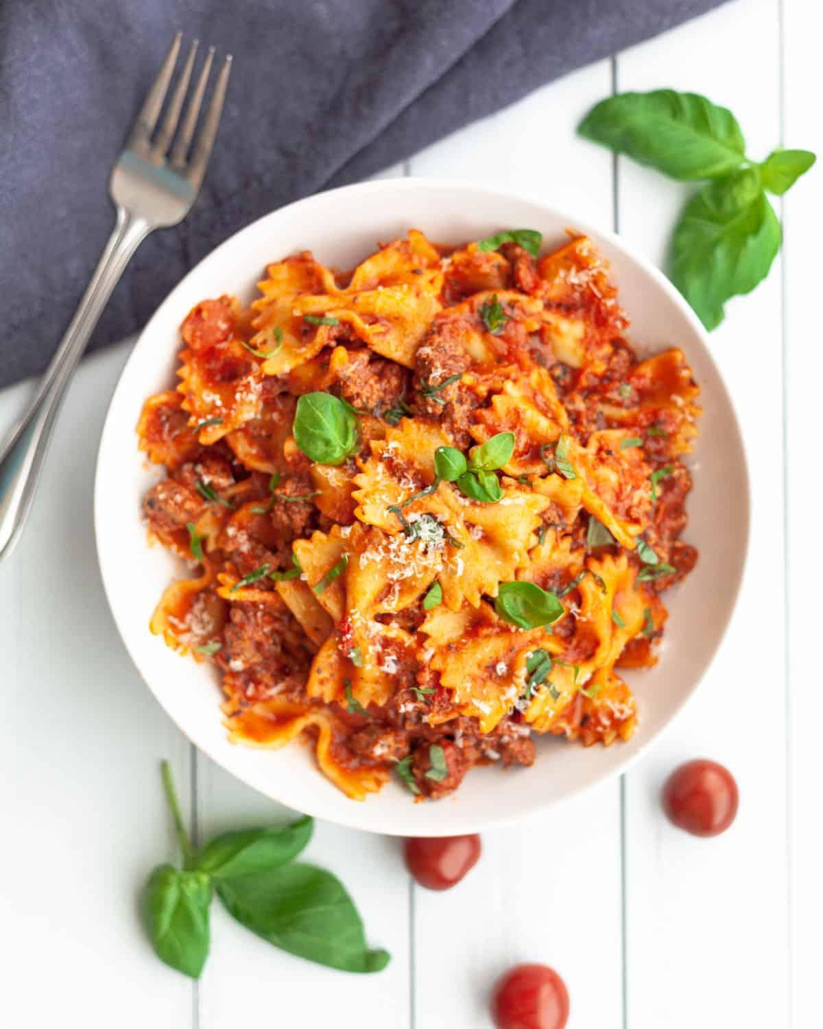 Farfalle Bolognese