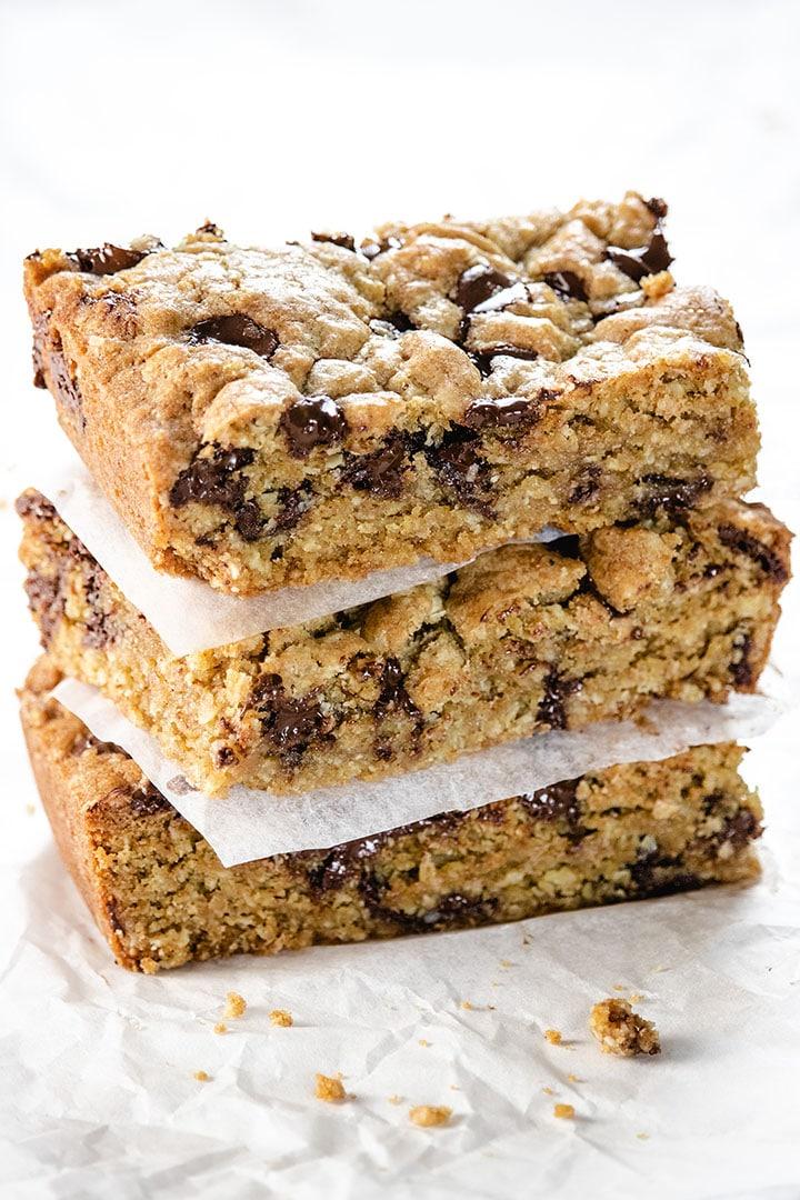 Chocolate Chip and Nut Oatmeal Squares