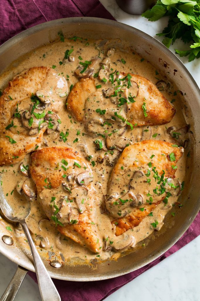 Light Chicken Marsala