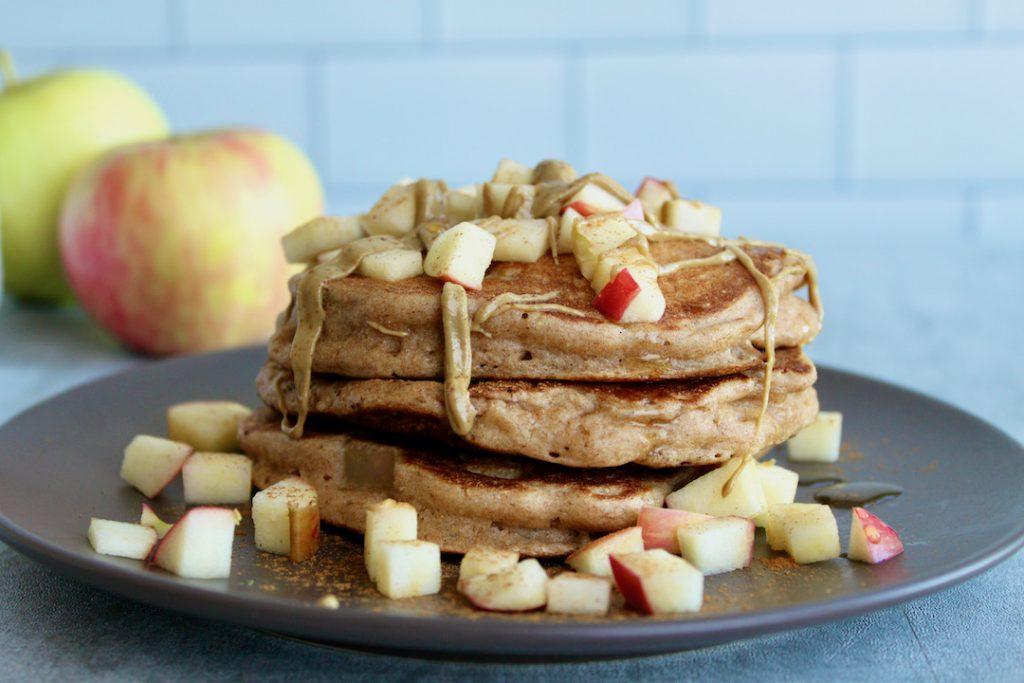Make Mornings Memorable with these Irresistible Light Whole Wheat Apple Pancakes