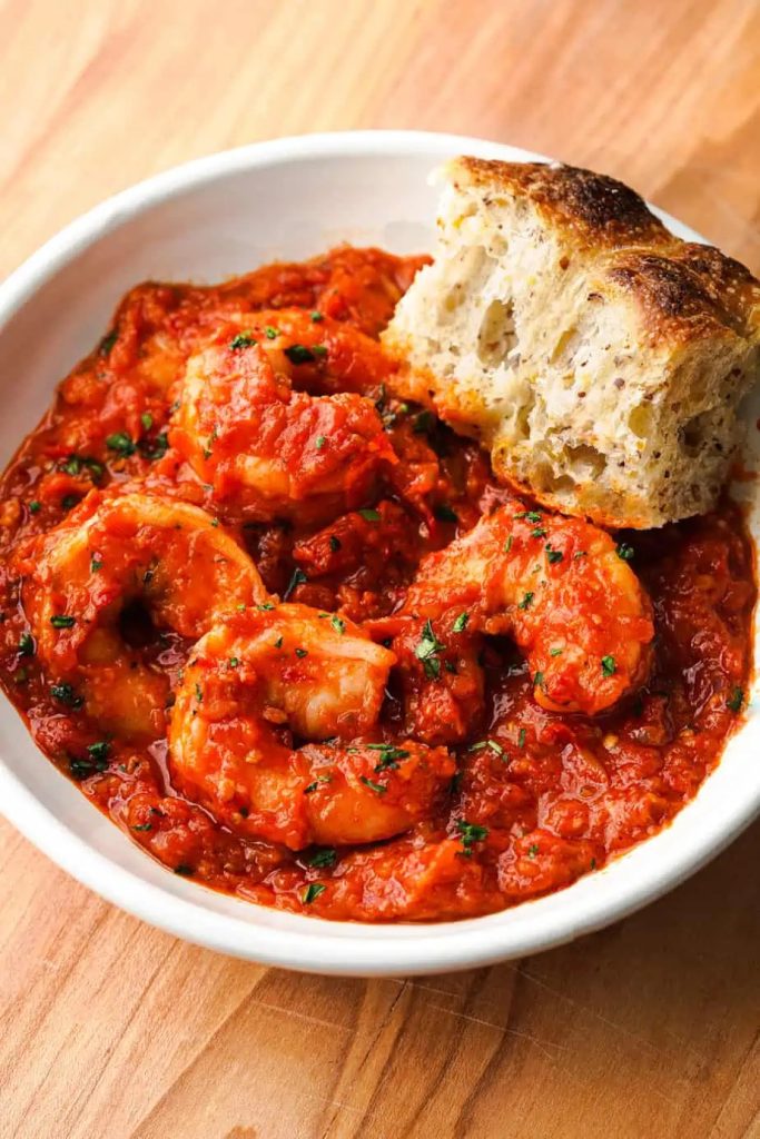 Low Calorie Spicy Shrimp Fra Diavlo