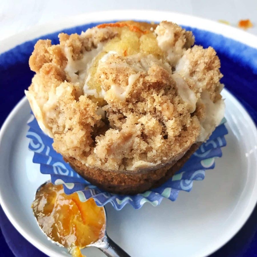 Low Fat Orange Pecan Marmalade Muffins
