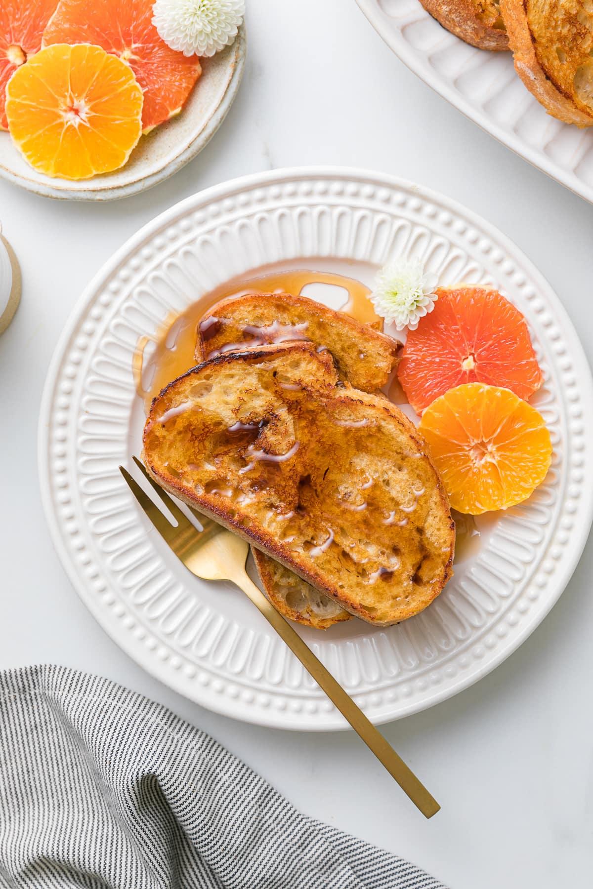 Low-Fat Orange Scented French Toast