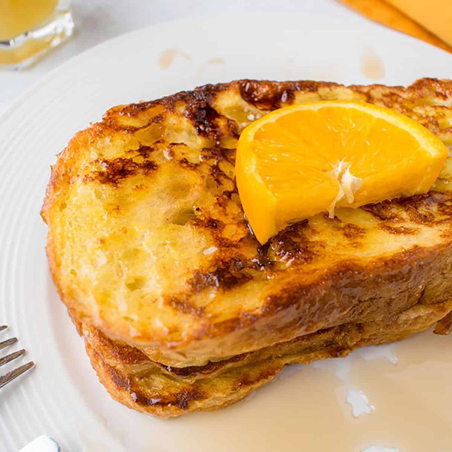 Low-Fat Orange Scented French Toast