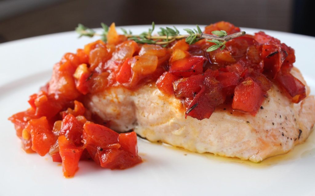 Master the Art of Seared Salmon with Fresh Tomato Relish