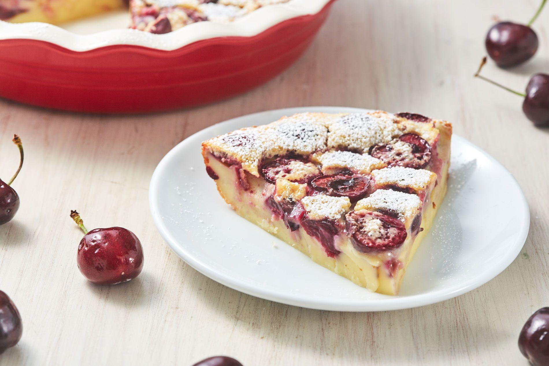 Sinfully Delicious Light Cherry Clafouti