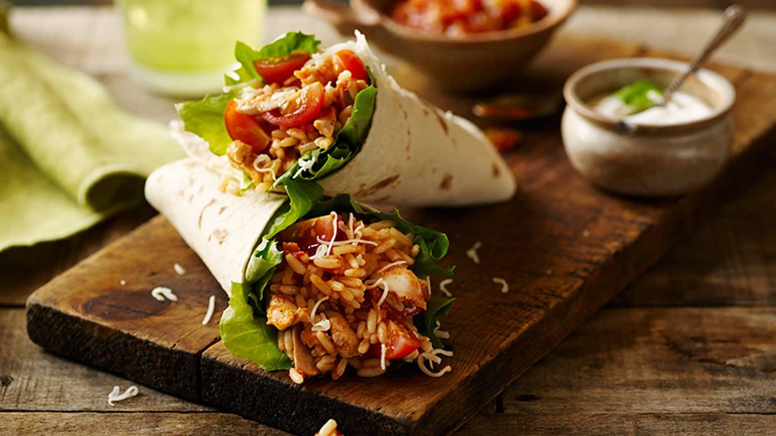 Skinny Chicken Burritos