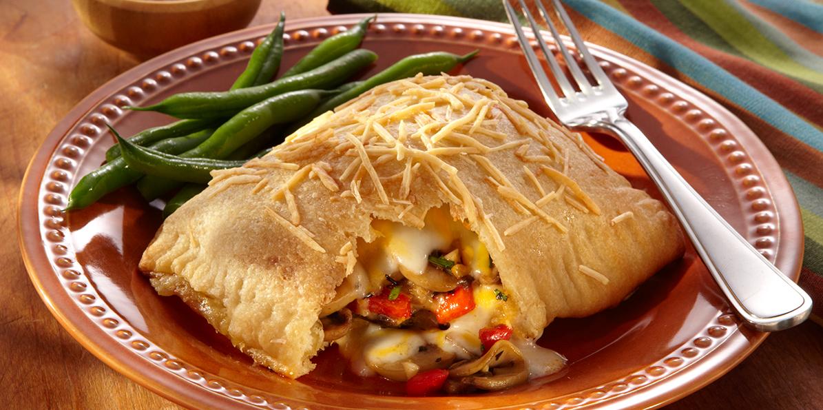 Chicken and Roasted Red Pepper Calzones