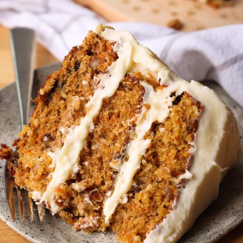 Light Carrot Cake with Cream Cheese Frosting