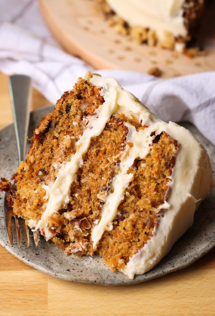 Light Carrot Cake with Cream Cheese Frosting